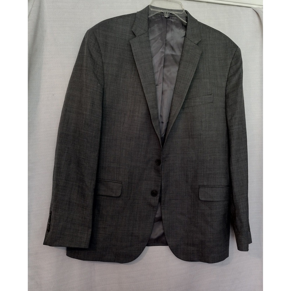 Jos. A. Bank 1905 Men's 44R Slim Tailored Gray Wool Blend Sport Coat Blazer